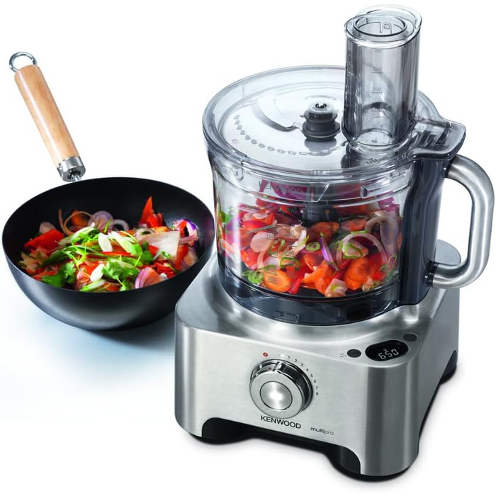 Кухонний комбайн KENWOOD Multipro Sense FPM810 Універсальна система 3,5 л чаша Вбудовані цифрові ваги 1000 Вт Титан