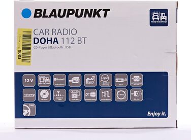 Гучний зв'язок Bluetooth, 12 В, міцний дизайн DOHA112BT одинарний, 1-DIN