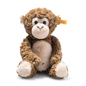 Бодо Мавпочка 30 см, м'яка плюшева мавпа, серія Soft Cuddly Friends, іграшка для дітей з надзвичайно м'якого плюшу, м'яка та машинне прання, коричневий, 30 см
