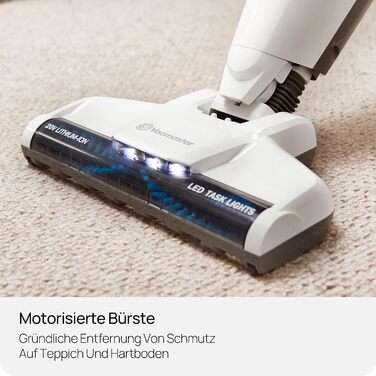 Акумуляторний пилосос 2-в-1 Vacmaster 20V, HEPA 13, 30 хв роботи, безмішковий, для твердих поверхонь, сірий