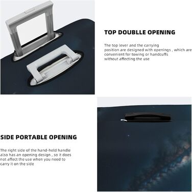 Чохол для валізи Галактична ніч, міцний захист для багажу розміром 45.7-81.3 см, чорний, великий розмір