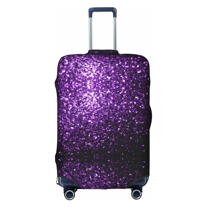 Чохол для валізи BREAUX Ліловий блиск, двосторонній дизайн, білий, маленький
