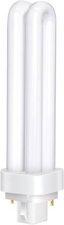 Контактні лампи PLC Tube 26W, холодне біле світло 6500K, 1600LM, 2U подвійна обертова трубка, високоефективна люмінесцентна лампа з низьким споживанням, підходить для кухні, їдальні, офісу, 24d-3 2-