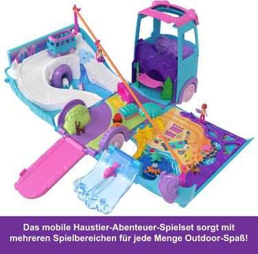 Ігровий набір Polly Pocket Пригоди з домашніми улюбленцями кемпер-трансформер