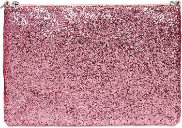Каспер TA341 велике жіноче клатч XL з блискітками та паєтками для вечірок з ручкою, колір рожевий, розмір універсальний