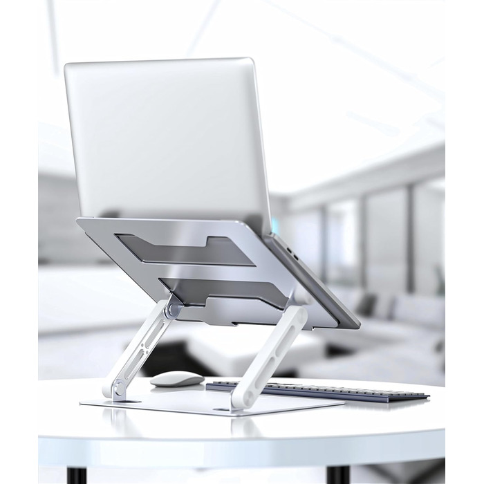 Підставка для ноутбука BoYata з регульованою висотою, ергономічна, з вентиляцією для столу, сумісна з MacBook Pro/Air, Dell, HP, Acer та іншими ноутбуками 10-17 дюймів