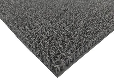 Килимок CSN Astro Turf 90 x 55 см світло-сірий/сріблясто-сірий Килимок для дверей для використання всередині та зовні приміщень 100 поліетилен Неперевершений вхідний килимок Килимок для вуличного використання