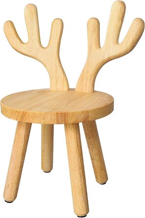 Дерев'яний стілець Yier MEI зі спинкою для дітей висота сидіння 24 см, маленький табурет, дерев'яний стілець для малюків, дитячі м