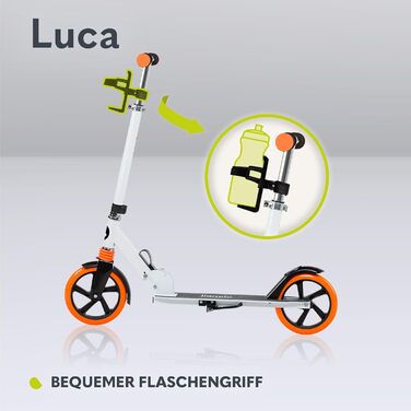 Складаний самокат для дітей і дорослих до 100 кг Регульований і легкий всього 4 кг Міцна конструкція 20-сантиметрові колеса Аморти