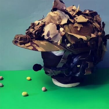 Тактичний шолом із сонцезахисним козирем, лазерне різання, сумісний з адаптером для кріплення NVG, нейлон 500D, водонепроникний, аксесуар для страйкболу/пейнтболу