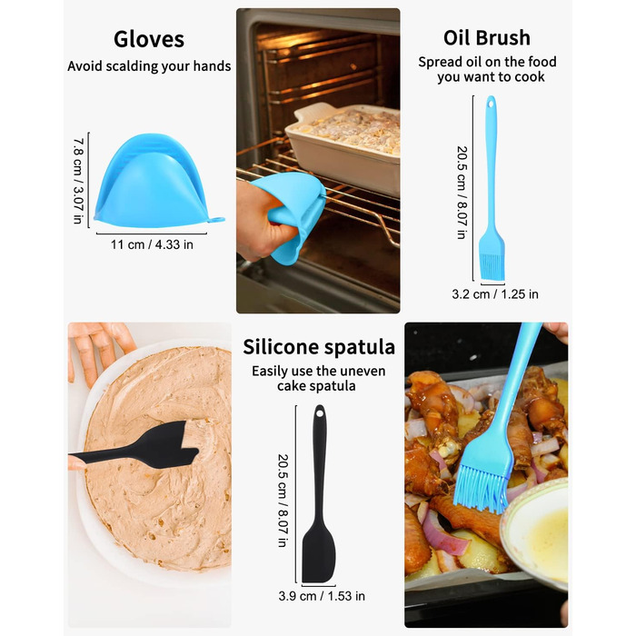 Дюймові аксесуари для фритюрниці, набір із 16 предметів із 200 аркушів паперу для випічки, підходить для фритюрниць діаметром понад 18 см (7 дюймів), 7-