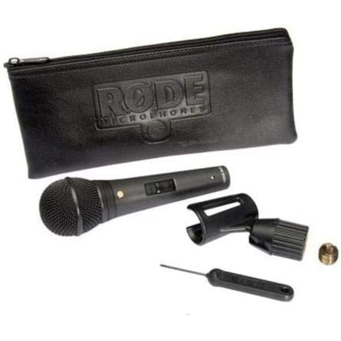 �DE M1-S кардіоїдний динамічний мікрофон для живих виступів з вимикачем, що блокується для живого вокалу та музичного продакшну M1