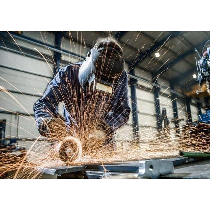 Кутова шліфувальна машина Metabo WEV 1500-125 Quick RT (601243500) у пластиковому корпусі з регулюванням швидкості, швидкозатискна