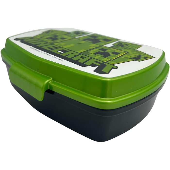 Ланчбокс для дітей Майнкрафт - прямокутна сумка для обіду, їжі та перекусів - 18 x 5 x 13 см