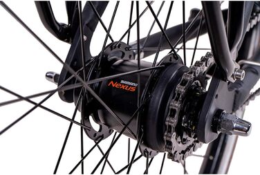 Жіночий міський велосипед Airtracks 28 дюймів Citybike LS CI.2820W Shimano Nexus 7-швидкісна втулка з динамо - матово-чорний. Розміри рами 45 см 50 см - Модель 2026 50 см (для зросту 165-180 см)