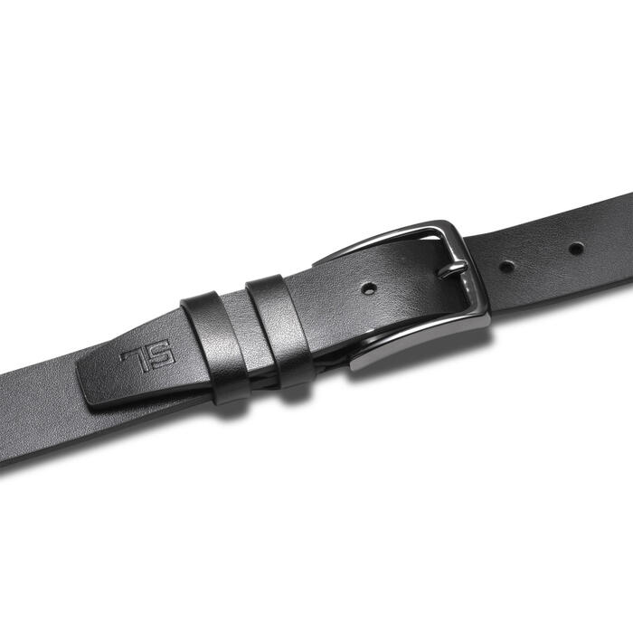 Ремінь чоловічий шкіряний Semi Line Black (P8230-0 L)