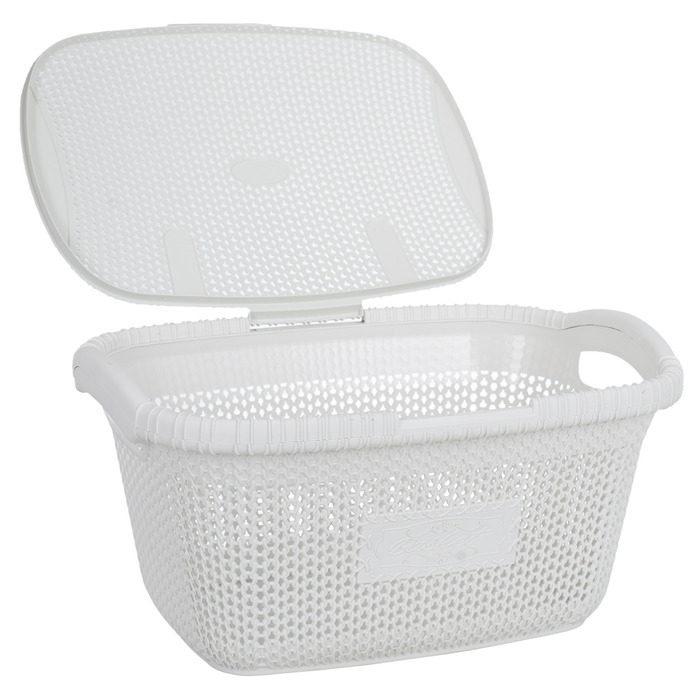 Кошик для білизни Violet Hous 1002 Виолетта WHITE 28 л (7195486)