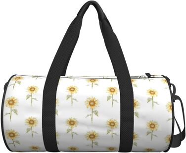 Дорожня сумка-мішок з соняшниками, розписана вручну, з квітковим візерунком. Універсальна спортивна сумка для чоловіків та жінок.