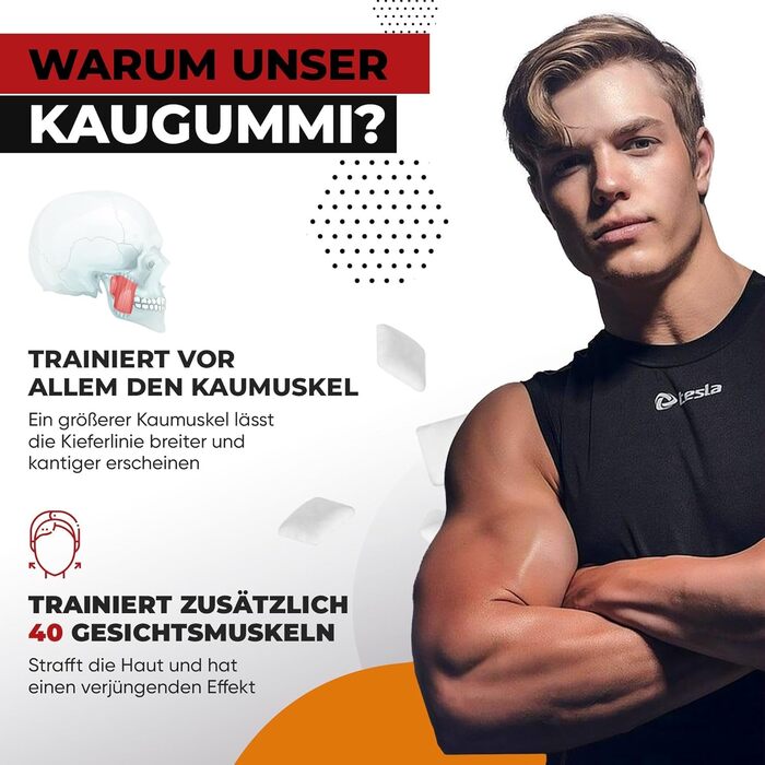 Жувальна гумка JAWLINER Fitness - Жувальна гумка Jawline - тверда жувальна гумка - Жувальна гумка Mewing Gum (Cinnamon Honey) - Тренажер для щелепи - упаковка на 2 місяці ука (1 упаковка)