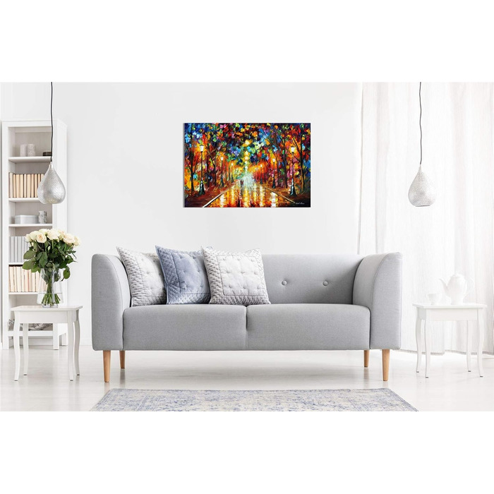 Леонід Афремов картина олією на полотні, абстракція, для вітальні, домашнього декору, Прощання з гнівом, 961cm (36x24in) 961cm (36