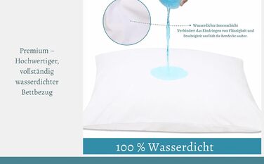 Водонепроникний підковдра 135x200 см, преміум-якість, не шелестить - гіпоалергенний та можна прати (95C) Підковдра, водонепроникна, захищена від кліщів, підковдра для людей з нетриманням 135 x 200