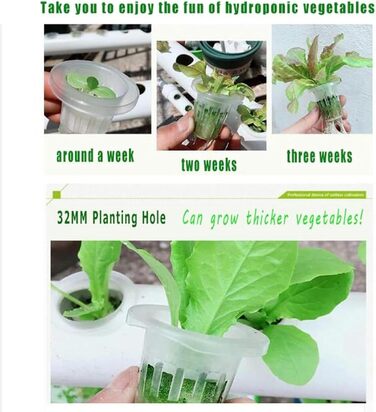 Набори для вирощування на гідропоніці, труби ПВХ харчового класу, для початківців, для домашньої кухні підвіконня