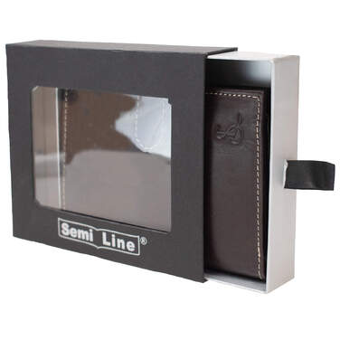 Портмоне чоловіче шкіряне Semi Line RFID Brown (P8266-1)