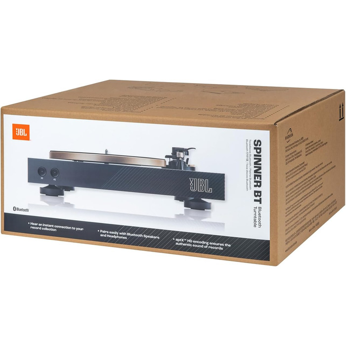 Високоякісний програвач з Bluetooth і aptXTM HD - чорний і золотий Black Gold