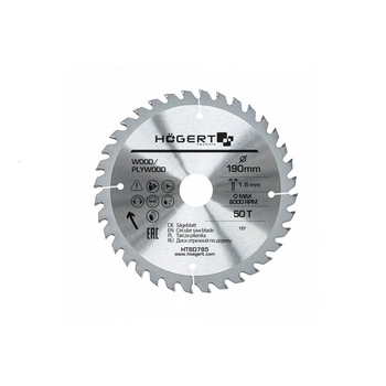 Диск пиляльний по дереву HOEGERT 190 (HT6D785)