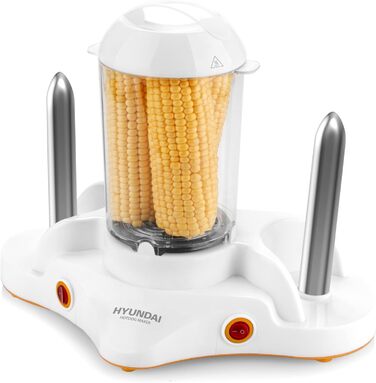 Виробник хот-догів HYUNDAI HDM 120 i 1-12 сосиски i 1-6 яєць i кукурудза в качанах сумісна i 2 стійки для підігріву булочок i маленький помічник для віденських, яєць і кукурудзи