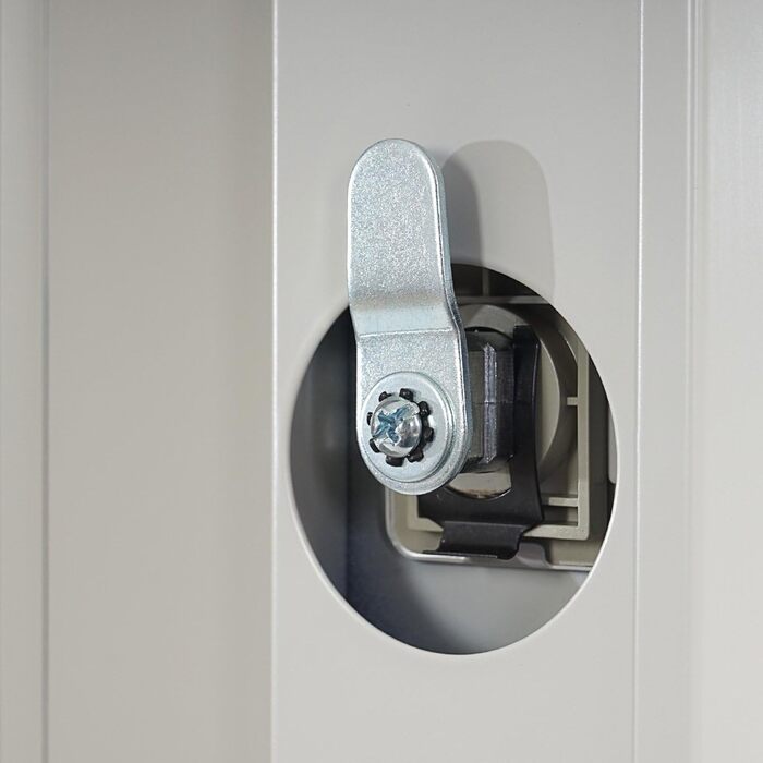 Шафка Mendler Boston T163, гардеробна, шафка для роздягальні, металева 180x30x50см згідно ASR A4.1 - сіра