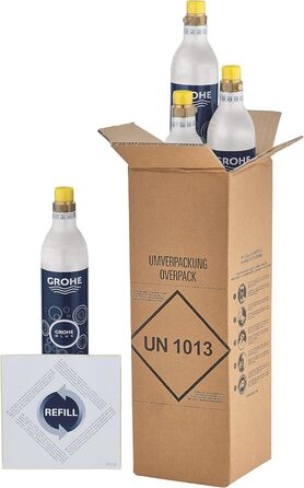Стартовий набір 425 г CO2 (4 шт. , до 60 літрів газованої води в одній пляшці), 40422000 4 шт. 425 г пляшка CO2