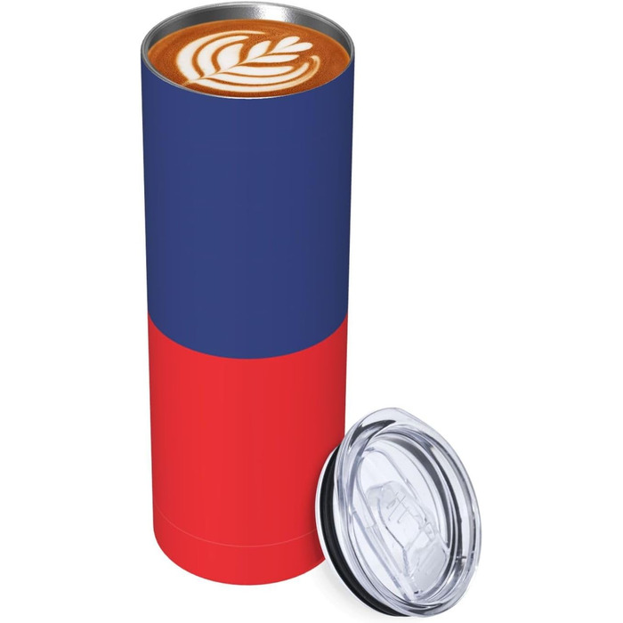 Кухоль з прямою трубочкою, дизайн прапор Ліхтенштейну, дорожній кухоль з принтом, підходить для кемпінгу, офісу та дому, 590 мл