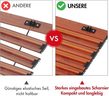 Складаний кемпінговий стіл PORTAL з алюмінієвою стільницею, вантажопідйомність 80 кг, з сумкою для перенесення для пікніків, барбекю, саду, балкону, коричневий