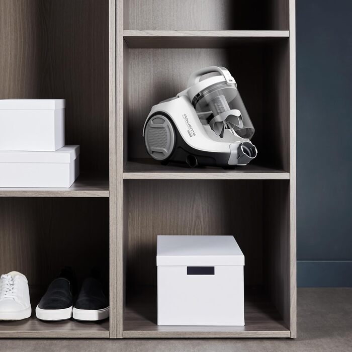 Пилосос без мішка 900 Вт 77 децибел 1,2 л Білий мішок для пилу 1,2 л, 2917