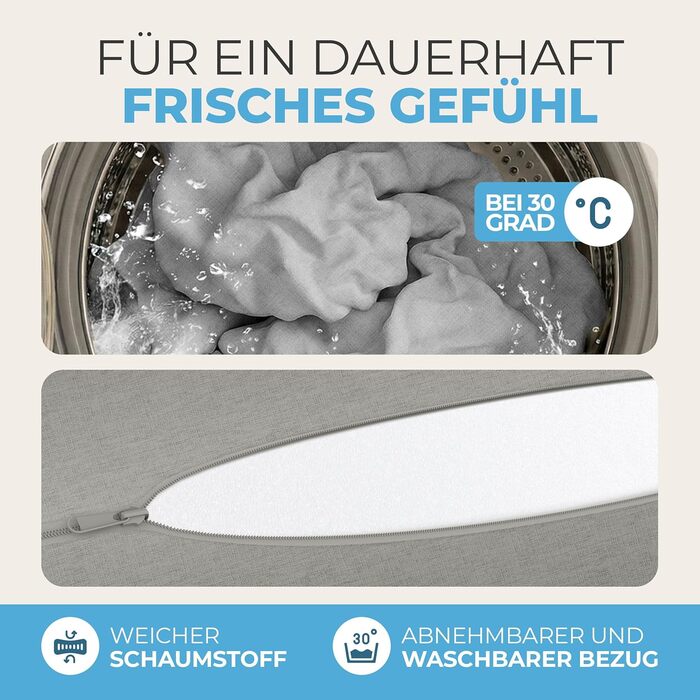 Матрац ELONEO Folding, гостьовий матрац, 3-секційний розкладний матрац, надзвичайно товста піна (15 см), можна прати, ортопедична подушка, складний, складний матрац, для дорослих (сірий, 75 x 195 x 15 см) 75 x 195 x 15 см сірий