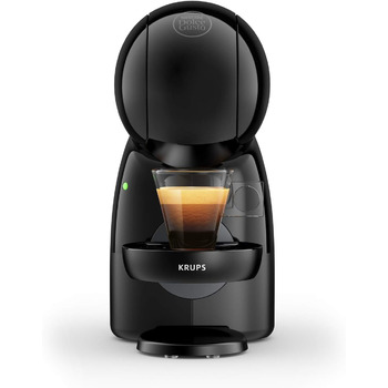 Кавоварка для еспресо та інших напоїв NESCAF Dolce Gusto Piccolo XS KP1A, ручна, 0,8 л, білий/чорний чорний, кнопка чорна одинарна