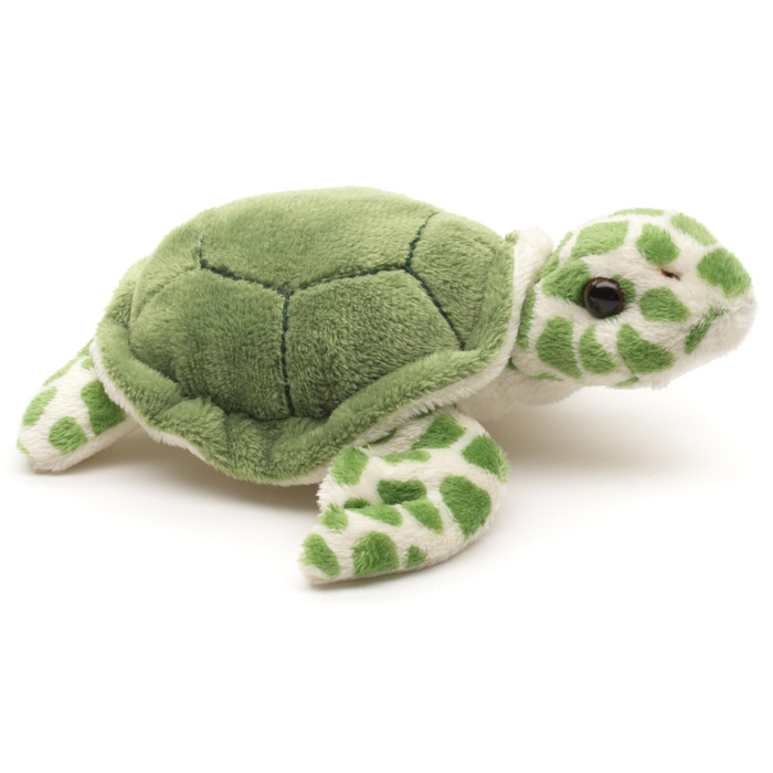М'яка іграшка Черепаха Uni-Toys - 16 см (довжина) - плюшева черепаха (зелена)