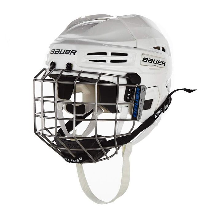 Шолом Bauer з сіткою IMS 5.0 M (52-57 см) білий