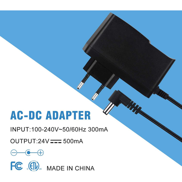 Адаптер SALKING для ароматичного розсіювача 24 В, вилка ЄС для радіобудильника, світлодіодна стрічка, швидкісний порт, світлові стрічки, USB-концентратор, комутатор, роутер/вхід 110-240 В змінного струму