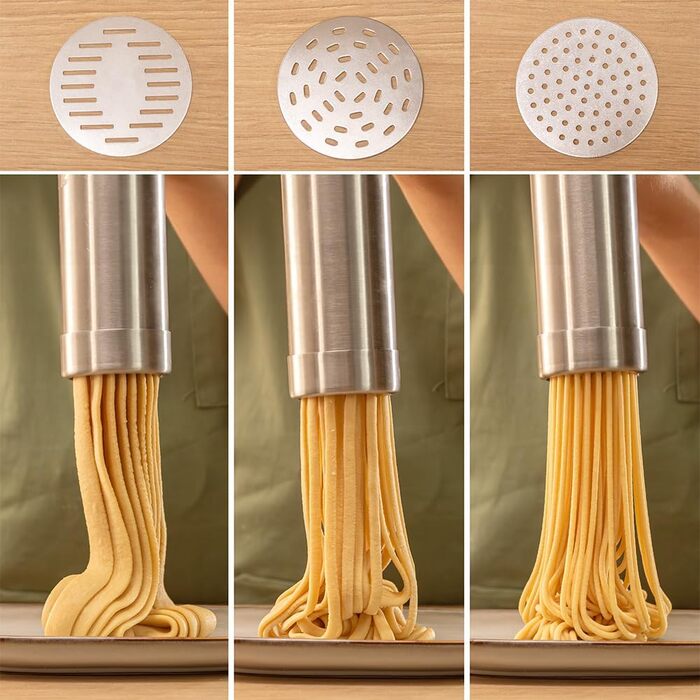 Бездротова машина для пасти Cecotec Fun EasyPasta для макаронів та спагеті, 40 Вт, ємність 200 г, 3 насадки у комплекті, 50 використань
