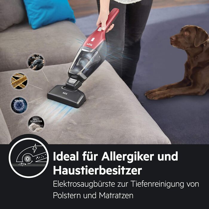 Акумуляторний пилосос AEG Ergorapido CX7-2-45AN 2 в 1 / без мішка / насадка для шерсті домашніх тварин / до 45 хв. роботи / автоно