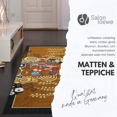 Килимок для дверей Salonloewe Fantasy Flower I, що миється, 50 x 75 см, з квітковим мотивом I, очищувальний та брудозатримувальний килимок для використання в приміщенні