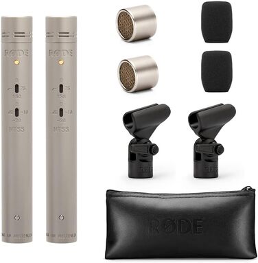 �DE NT55 Matched Pair Універсальний -дюймовий конденсаторний мікрофон з малою діафрагмою (узгоджена пара) з регульованою полярною