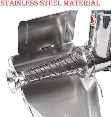 Електрична машина для ситечка для помідорів 370 Вт, Машина для подрібнення помідорів з нержавіючої сталі, Соковижималка для приготування полуничного соусу, Машина для пресування харчових продуктів для консервування томатного пюре