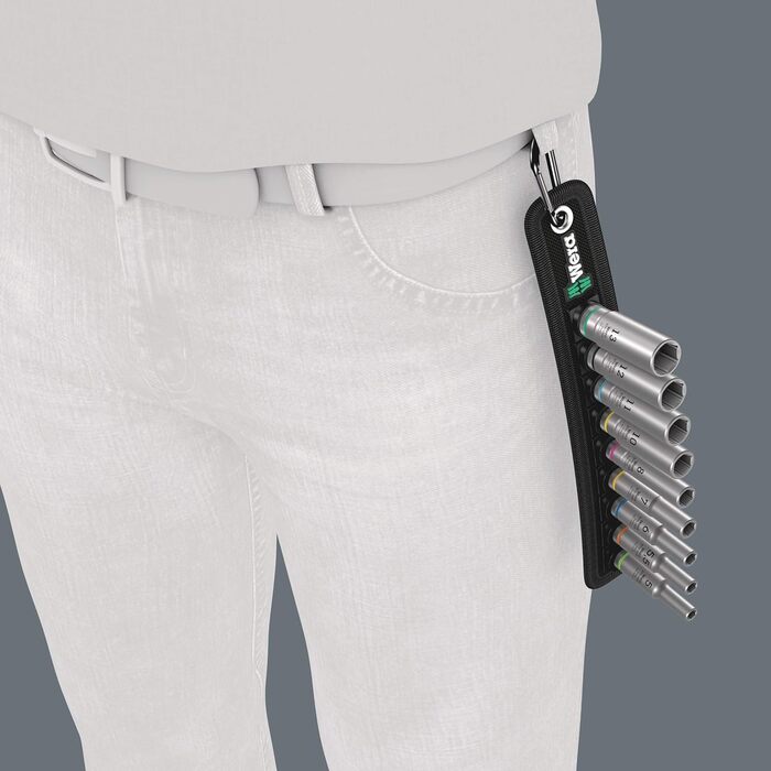 Набір головок Wera 05004525001 Deep, 1/4 привід, 9 предметів