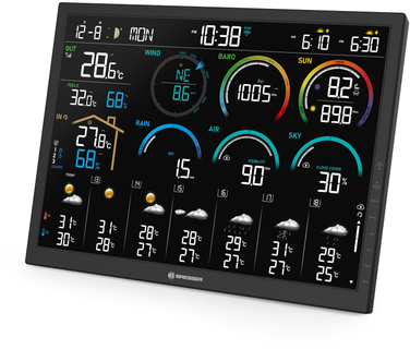 Метеостанція Bresser 4CAST 18,5' WiFi Weather Station 8-in-1 (15197)