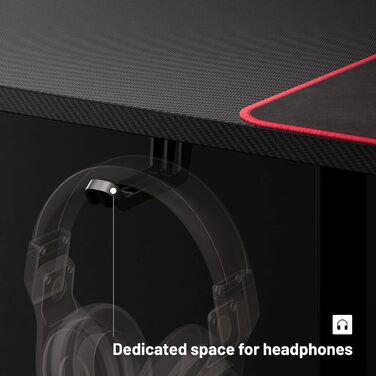 Ігровий стіл Diablo X-Mate, 160 x 75 x 75 см, МДФ / сталь / вуглецеве волокно, чорний