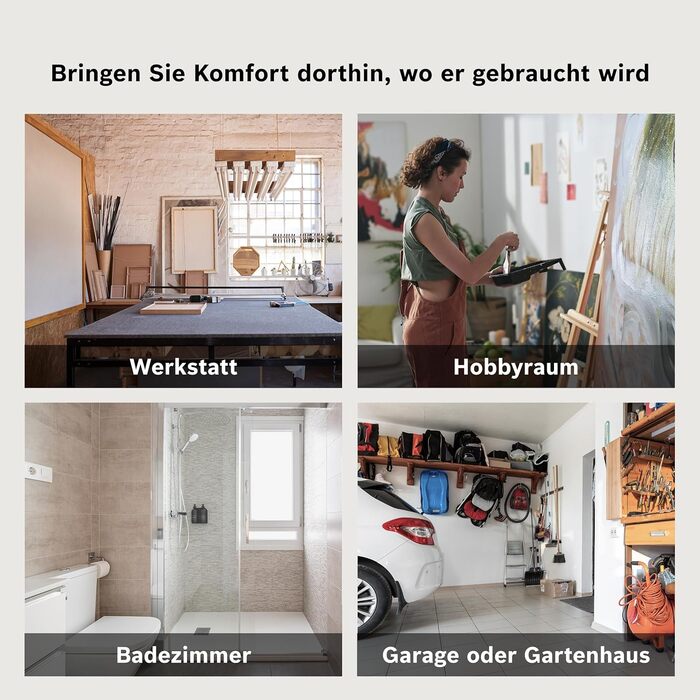 Електричний конвектор для приміщень площею до 5 м - Індивідуальне регулювання - Зі світлодіодним дисплеєм, захистом від перегріву та блокуванням від дітей - Легке встановлення - 500 Вт, 4000-5 -