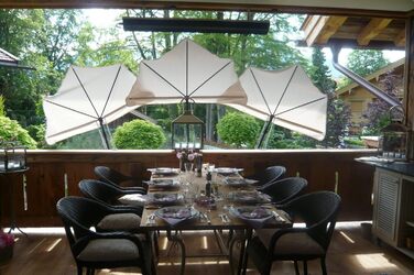 Складаний алюмінієвий кемпінговий стіл - STABIELO - Ширина 40 x 80 Довжина - 32/61 - з регульованими ніжками